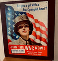 1940s Women's Army Corps Metal Sign