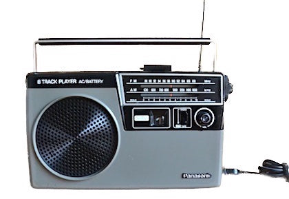 1970s-1980s Panasonic Vintage 8-Track AM/FM Radio