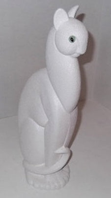 Vintage Royal Haeger Egyptian Winking White Cat
