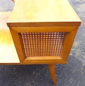 Mid-century Modern Conant Ball corner table.  1960s