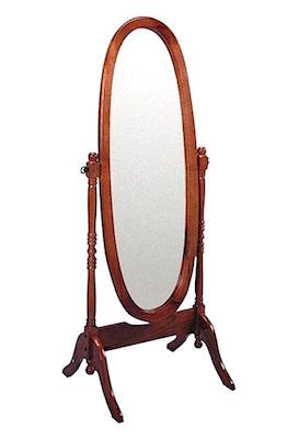 Wood Cheval Mirror