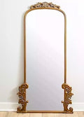 "Hanna" Antique Gold Ornate Scroll Leaner Mirror