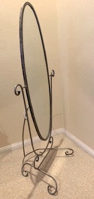 Metal Cheval Mirror