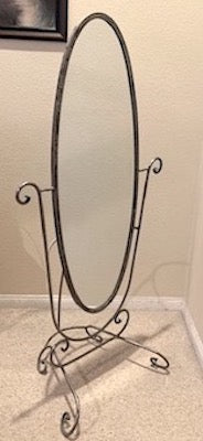 Metal Cheval Mirror