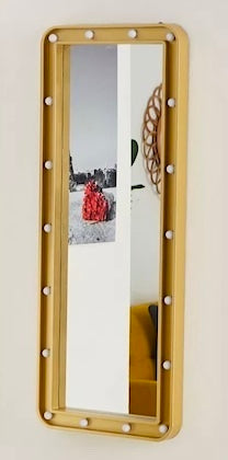 "Lala" Gold Mirror w LED Lights