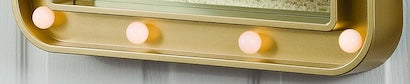 "Lala" Gold Mirror w LED Lights