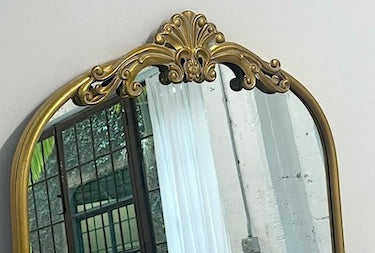 "Rafaela" Gold Arch Ornate Leaner Mirror
