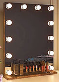 Wood Frame (Vertical) Hollywood Lighted Mirror