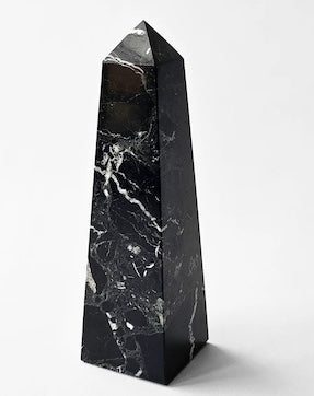 Vintage Marble Striped Obelisk