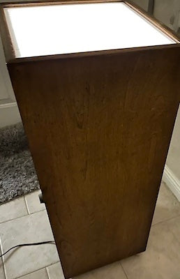 Vintage Lighted Pedestal Stand
