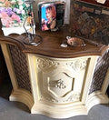 Vintage 1970s Magnavox AM/FM Stereo and Turntable  Console