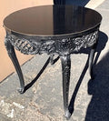 Table Side Carved Black