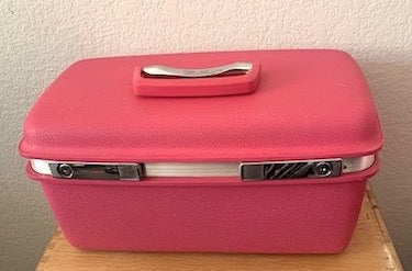 Vintage Samsonite Hard Shell Hot Pink Suitcase Set