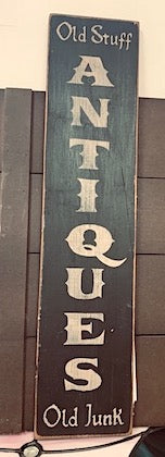 "Antique" Vertical Wood Wall Decor