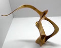 Mid-Mod Brass Abstract Seagull Desktop Sculpture