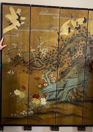 Asian 4-Panels Gold Divider