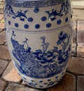 Asian Blue & White Porcelain Garden Stool