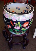 Asian Planter & Stand