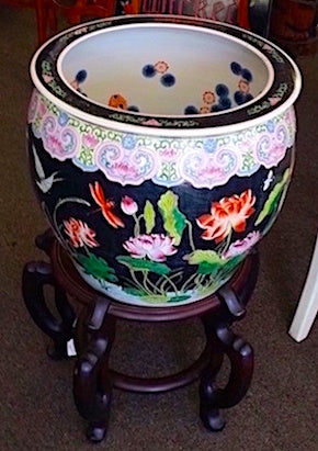 Asian Planter & Stand