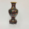 Asian Enamel Floral Vase