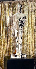 Oversize Oscar Award on Pedestal