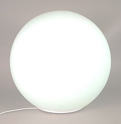 Color Rotating White Plastic Ball with Off/On Switch