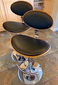Mid Century Style Adjustable Swivel Bar Stools