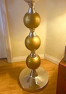 45" Tall Pedestal Metal Martini Bar Table