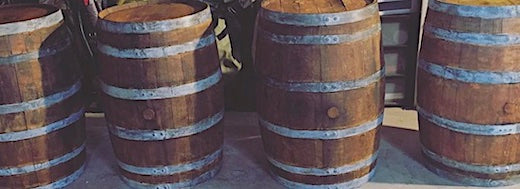 Rustic Whiskey Barrels