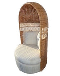 “Palm Beach” Chair - Mid Century Modern Canopy Rattan