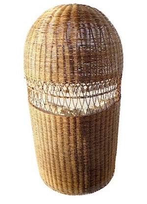 “Palm Beach” Chair - Mid Century Modern Canopy Rattan