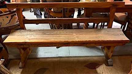 Western Rustic Vintage Bench