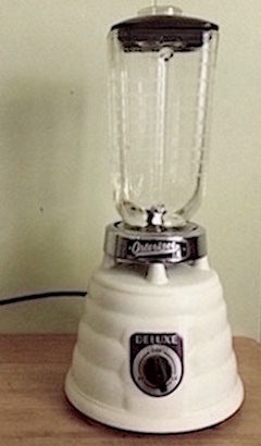 1950s Vintage Osterizer Deluxe White Beehive Blender