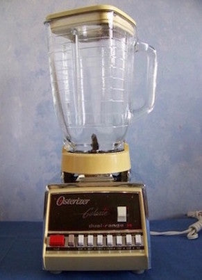 1970s Oster Yellow Blender Galaxie Dual Range 14 Speed