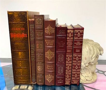 Vintage Real Books for Staging or Decor for Shelves Library