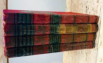 Vintage 1942 "The Illustrated World History" [four volumes]