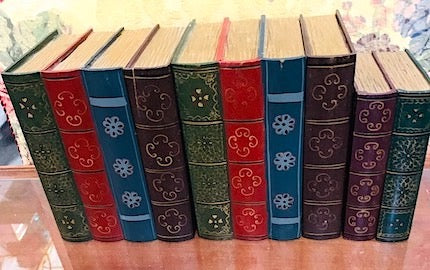 Vintage Wooden Books for Staging or Decor