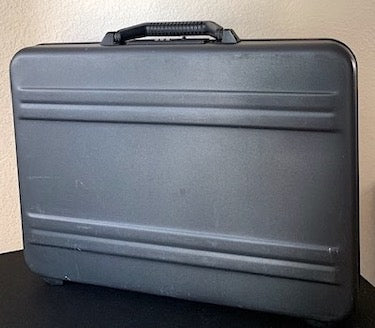 Zero Halliburton Briefcase Attache Case Aluminum Slate Grey