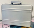Zero Halliburton Briefcase Attache Case Aluminum Silver