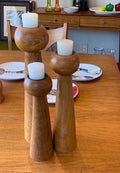 Mid Century Modern Danish Candleholders Set of Three