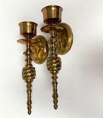 Wall Candle Brass Sconces