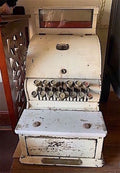 Vintage White Rustic Cash Register