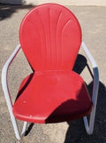 Mid Century Motel Lawn Metal Arm Chairs