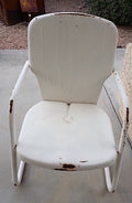 Mid Century Motel Lawn Metal Arm Chairs