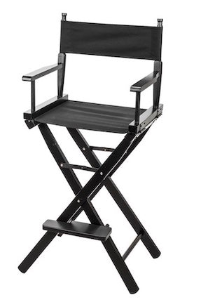 Black on Black Tall director's Chair