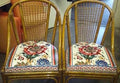 "Boho" Bamboo & Rattan Dining/Patio Chairs