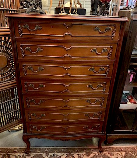 Vintage "Chippendale" Chest Of Drawers