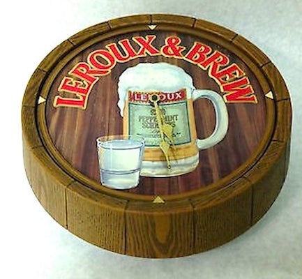 Vintage Clock Leroux Peppermint Schnapps