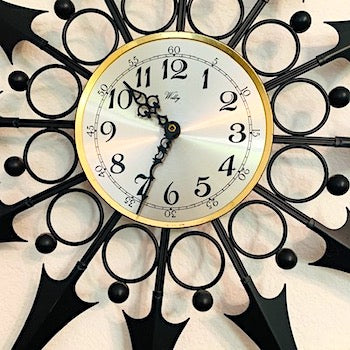 Mid Century Modern Atomic Starburst Wall Clock