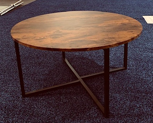 Modern Round Wooden Top Coffee Table